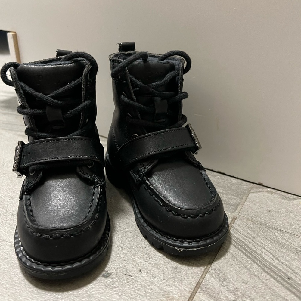 Ralph Lauren toddler black boots